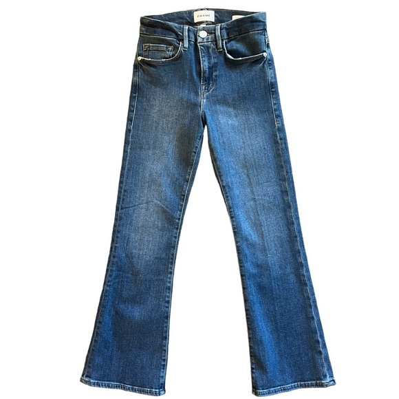 FRAME Le Crop Mini Boot jeans in EUC size 24